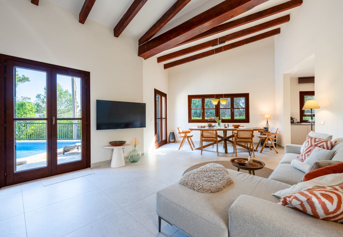 Chalet en Santanyi - Villa Esquina en Son Mojer-Cala Santanyí, cerca de la playa, con piscina y wifi