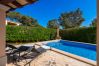 Chalet in Santanyi - Villa Esquina in Son Mojer-Cala Santanyí, in Strandnähe, mit Pool und Wifi