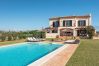 Finca in Es Llombards - Lichtoase in Es Llombards: Pool, Klima & Pizzaofen (10P)
